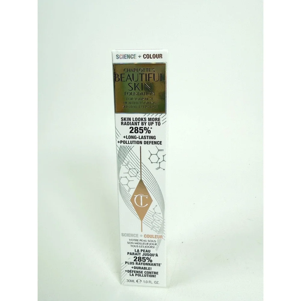 Charlotte Tilbury Foundation Beautiful Skin 6 Neutral Medium Coverage 1 oz New